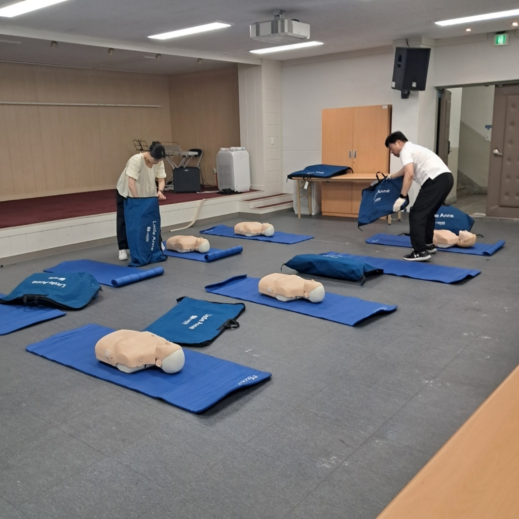 대*관*고등학교 교직원 대상 심폐소생술 등 구조 및 응급처치 안전교육  